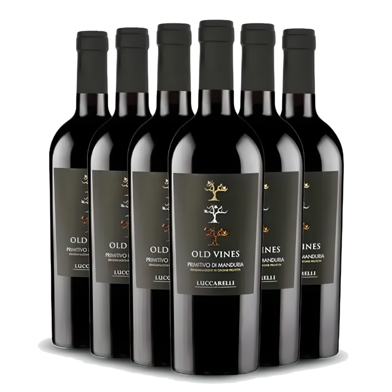 Kit Vinho Tinto Luccarelli Primitivo de Manduria 2015 Old Vines 6 und