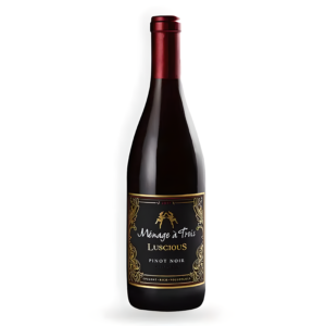 Vinho Tinto Ménage à Trois Luscious Pinot Noir 2018 Califórnia Estados Unidos