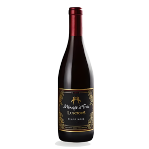 Vinho Tinto Ménage à Trois Luscious Pinot Noir 2018 Califórnia Estados Unidos