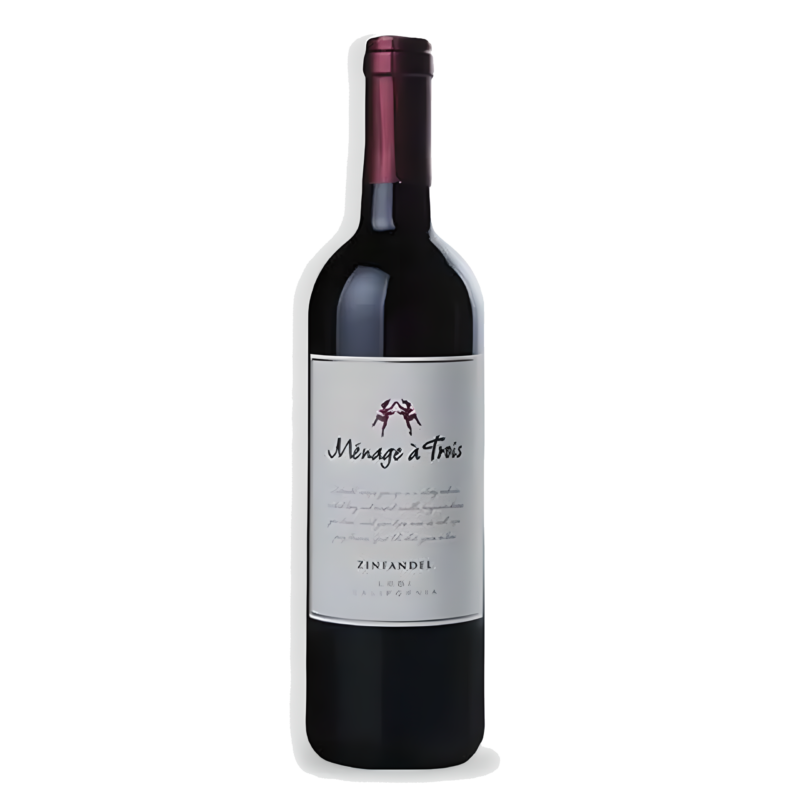 Vinho Tinto Ménage à Trois Zinfandel 2018 Califórnia Estados Unidos