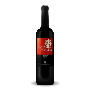 Vinho Tinto Italiano Santa Martina Rosso IGT 2011 Toscana. Envelhecido 12 meses em barricas de carvalho eslavo. Safra Exclusiva Adega Bartolomeu