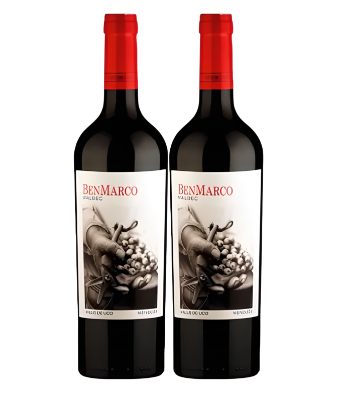 Kit com 02 BenMarco Malbec Susana Balbo Altamira. Vinho Argentino 94 pontos Descorchados 2015