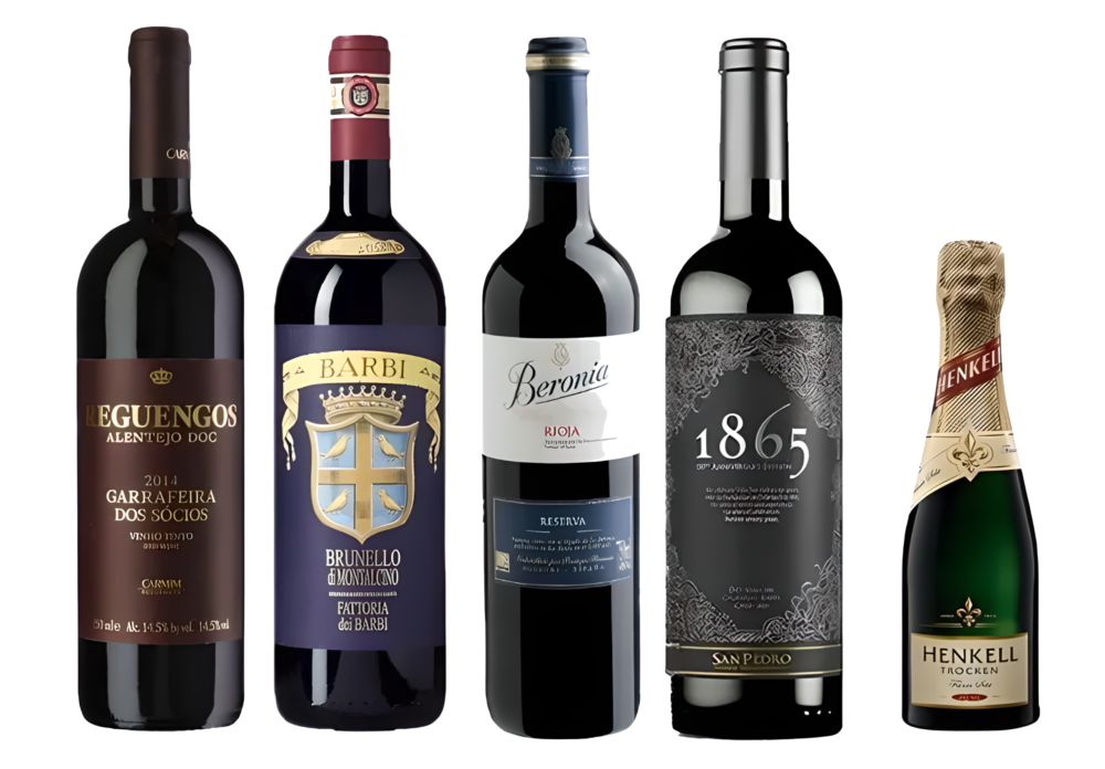 Vinhos Premium Kit Especial- Reguengos Garrafeira, Barbi Brunello, Beronia Reserva e Cabo de Hornos 1865 150th